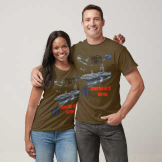 Ehrung des mächtigen Militärbraun T-Shirt