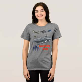 Ehrung des mächtigen militärischen Grau Tri-Blend Shirt