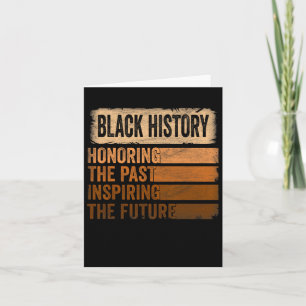 Ehrung des vergangenen Inspirierend Schwarzgeschic Karte