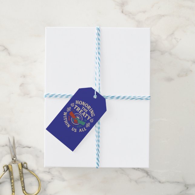 Ehrung des Vertrags in uns allen Geschenkanhänger (Mit Garn)