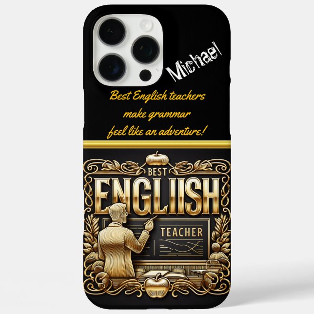 Ehrung eines bemerkenswerten Englischlehrers Case-Mate iPhone Hülle (Rückseite)