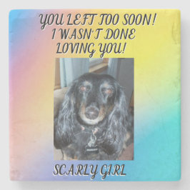 Ehrung Ihres geliebten Fotos zur Erinnerung an das Steinuntersetzer