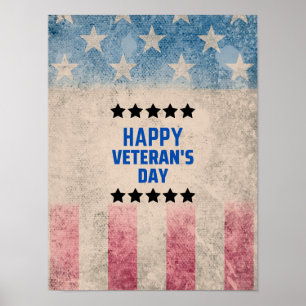 Ehrung unseres Helden Happy Veteran's Day Poster