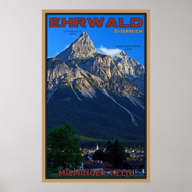 Ehrwald, Österreich Poster (Vorne)