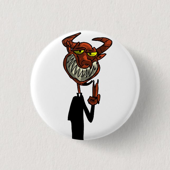 Ehrwürdiger Beelzebub Button (Vorderseite)