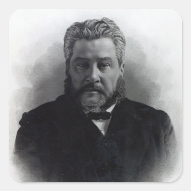 Ehrwürdiger Charles Haddon Spurgeon Quadratischer Aufkleber (Vorderseite)