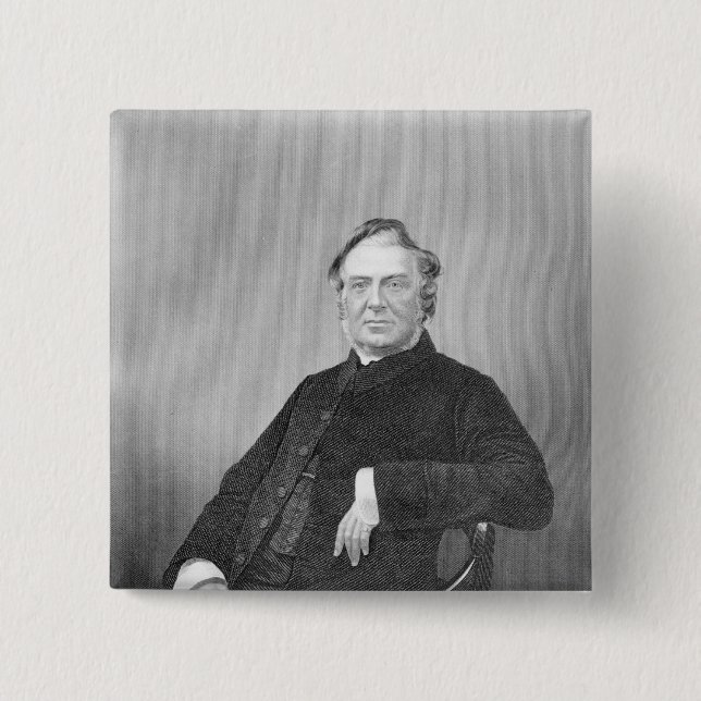 Ehrwürdiger Hugh Stowell, graviert von D.J. Pound Button (Vorderseite)