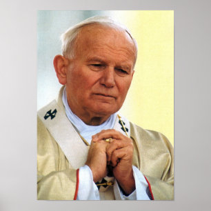 Ehrwürdiger Papst Johannes Paul II Poster