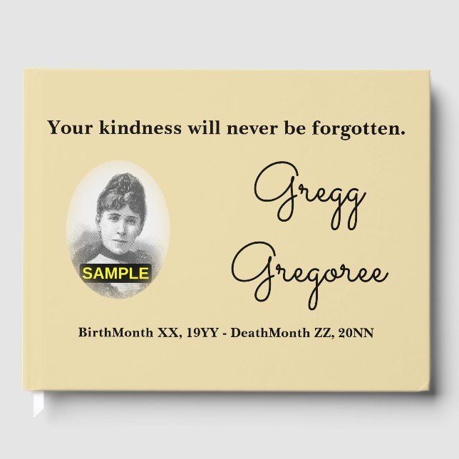 Ehrwürdiges und elegantes Gästebuch (Vorderseite)