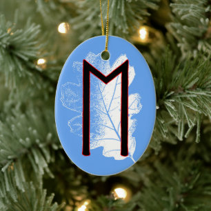 Ehwaz Viking Rune Weihnachten Ornament - Loyalität