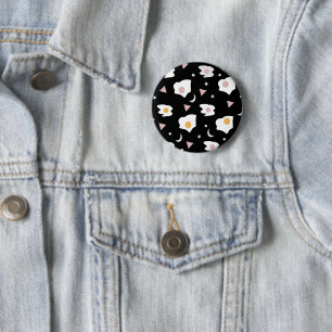 Ei-Abendmond-Konfetti-Muster Button