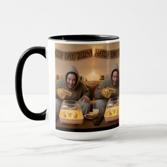 Ei-Aufregung Zuhause – Cozy Cheer Tasse (Links)