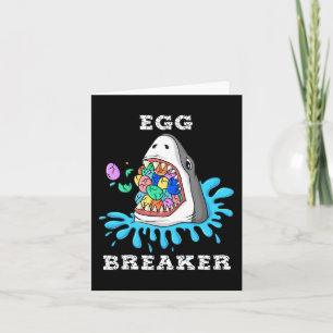 Ei Breaker Hai Ostern Spaß Jungen Mädchen Kinder 1 Karte