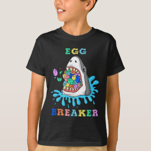 Ei Breaker Hai Ostern Spaß Jungen Mädchen Kinder T-Shirt