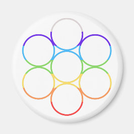 Ei der Chakra-Runde Magnet