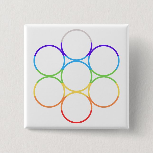 Ei des Lebens Chakra Button (Vorderseite)