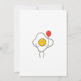 Ei-Design mit Luftballon, personalisieren, anpasse Einladung