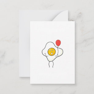 Ei-Design mit Luftballon, personalisieren, anpasse Mitteilungskarte