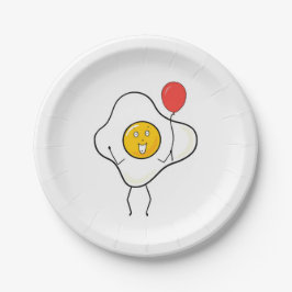 Ei-Design mit Luftballon, personalisieren, anpasse Pappteller