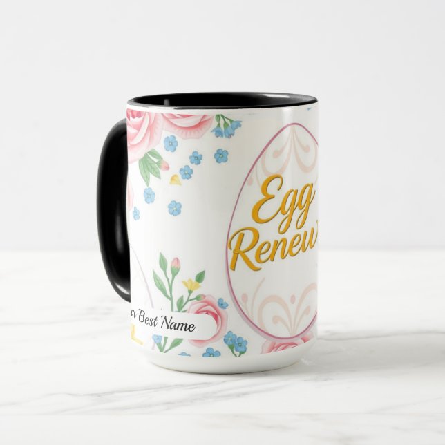 Ei-Erneuerungsmuster-Tasse Tasse (Vorderseite Links)