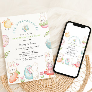 Ei-Extravaganz   Ostern Brunch & Schnitzeljagd Einladung