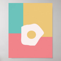 Ei Fried Breakfast Bunter Pop Art