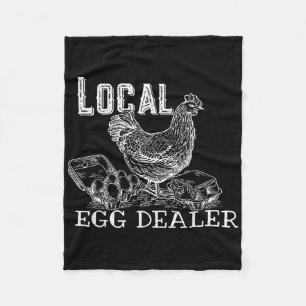 Ei Händler Retro Hühnchen Funny Bauer Ostern Fleecedecke