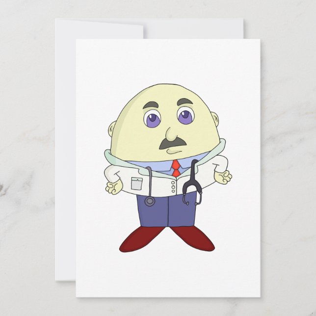 Ei Head Doctor Dankeskarte (Vorderseite)
