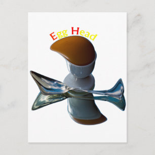 Ei Head Quirky Designs Postkarte
