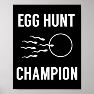 Ei Hunt Champion Fun Vater Osterschwangerschaft An Poster