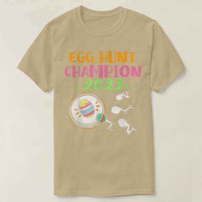 Ei Hunt Champion Mama Vater Osterschwangerschaft A T-Shirt (Design vorne)