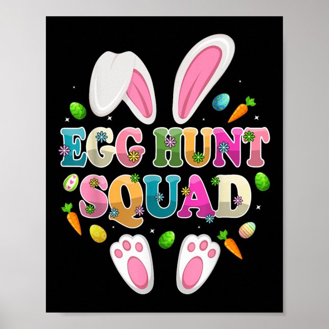 Ei Hunt Squad Bunny Happy Ostertag Poster (Vorne)