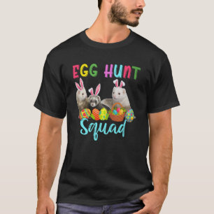 Ei Hunt Squad Drei Ostersonnigen Frettchen Jagd T-Shirt