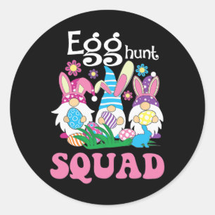 Ei Hunt Squad Jagen Jahreszeit Sonniger Ostertag Runder Aufkleber