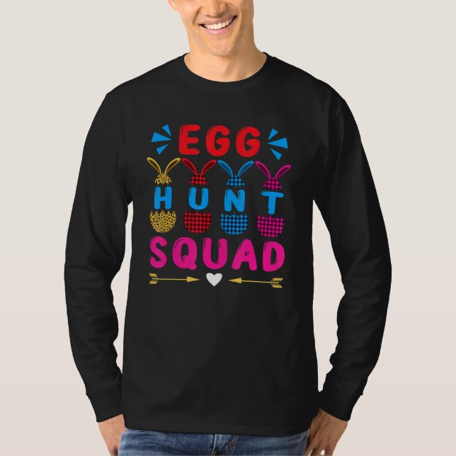 Ei Hunt Squad Leopard Buffalo Kariert Red Happy Ea T-Shirt (Vorderseite)