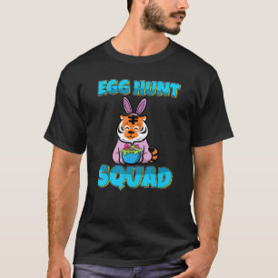 Ei Hunt Squad Niedlich Tiger Ostereier Jagen T-Shirt