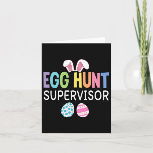 Ei Hunt Supervisor Funny Family Oaster Männer Frau Karte
