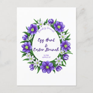 Ei-Jagd, Osterbrunch-Einladung Einladungspostkarte