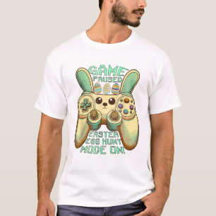 Ei-Jagd-Spieler Spiel pausiert T-Shirt