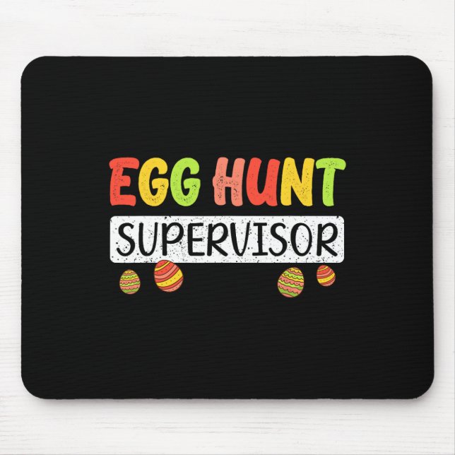 Ei-Jagdleiter Matching Osterkaninchenohren Eg Mousepad (Vorne)