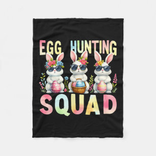 Ei Jagen Squad Ostertag Bunny Egg Hunt Happy Fleecedecke