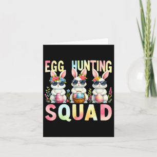 Ei Jagen Squad Ostertag Bunny Egg Hunt Happy Karte