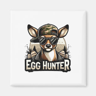 Ei Jäger Hirsch Bock Byckward Kappe Hirsch Jagd Os Magnet