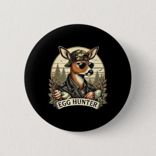 Ei Jäger Hirsch Bock Byckward Kappe Hirschjagd Ost Button