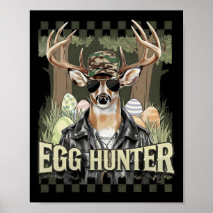 Ei Jäger Hirsch Bock Byckward Kappe Hirschjagd Ost Poster