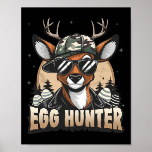 Ei Jäger Hirsch Bock Byckward Kappe Hirschjagd Ost Poster