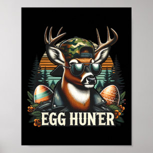 Ei Jäger Hirsch Bock Byckward Mütze Hirsch Jagd Os Poster