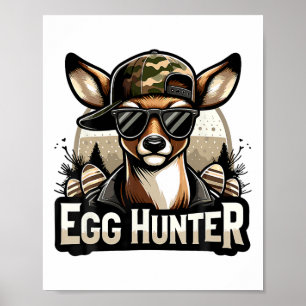 Ei Jäger Hirsch Bock Byckward Mütze Hirsch Jagd Os Poster
