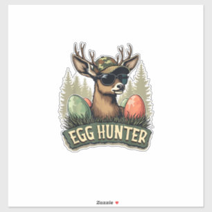 Ei Jäger Hirsch Bock Frohen Ostertag Eier Jungen K Aufkleber