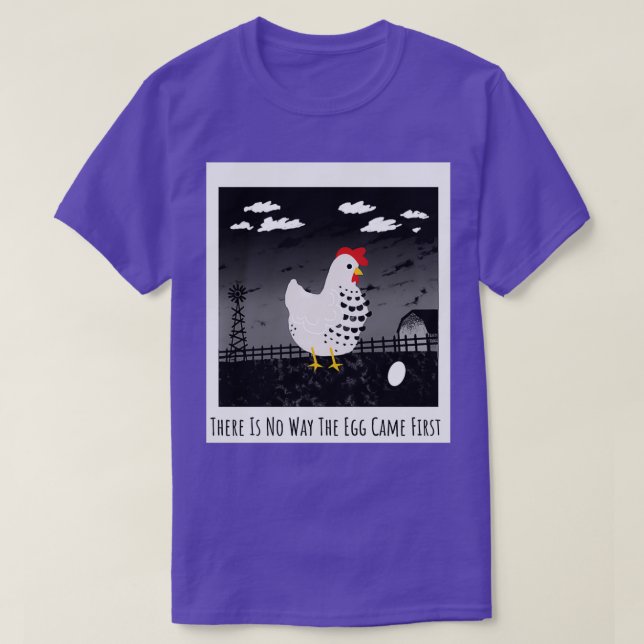 Ei kam das erste lustige Huhn T-Shirt (Design vorne)